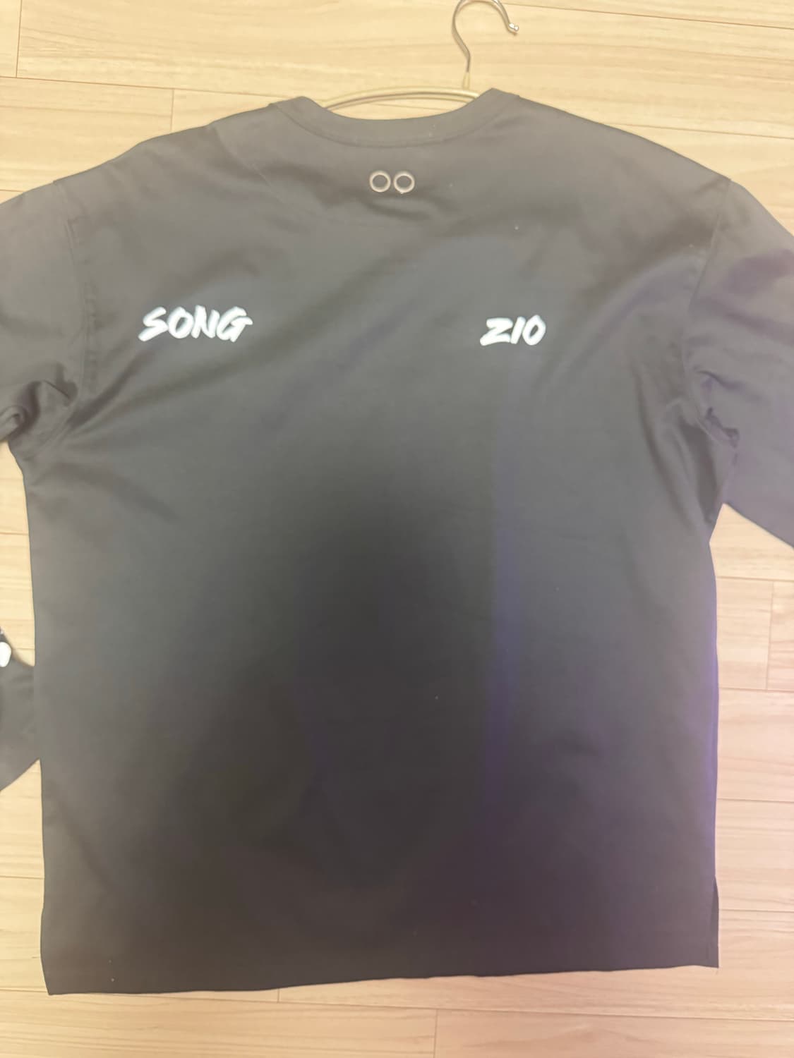 송지오 긴팔 티셔츠 블랙(사이즈 105) 상품이미지2