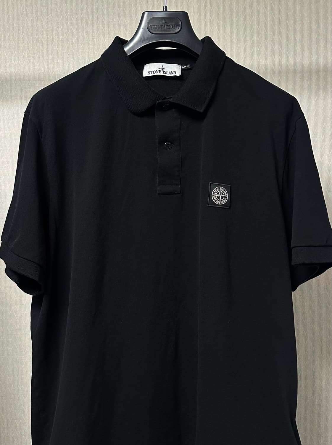 스톤아일랜드 오가닉 코튼 PK 셔츠 25ss 3XL(110) 블랙 상품이미지1