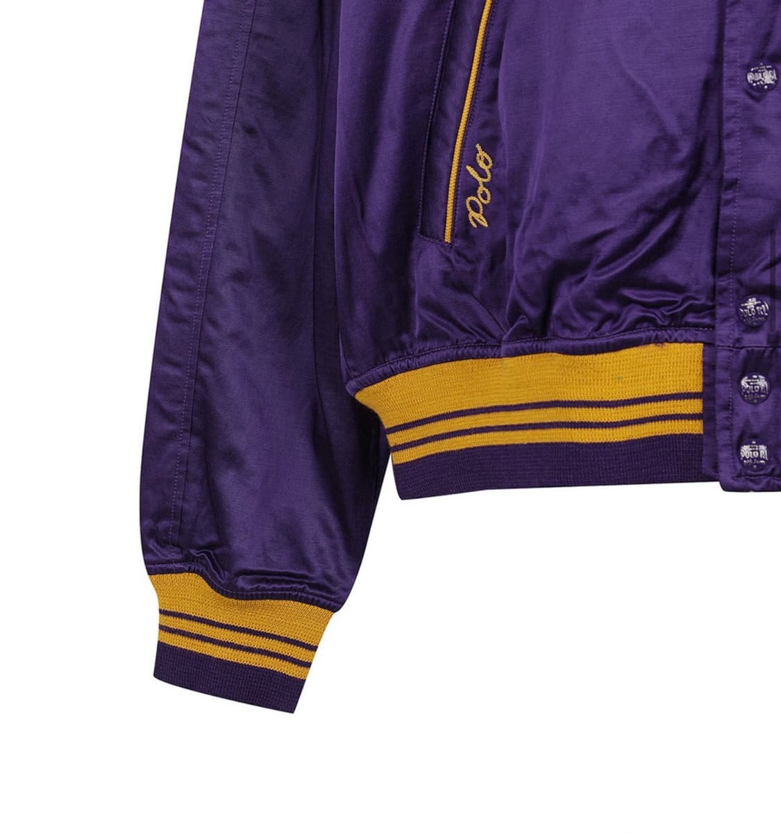 24w 폴로랄프로렌 새틴 바시티 자켓 L 상품이미지4