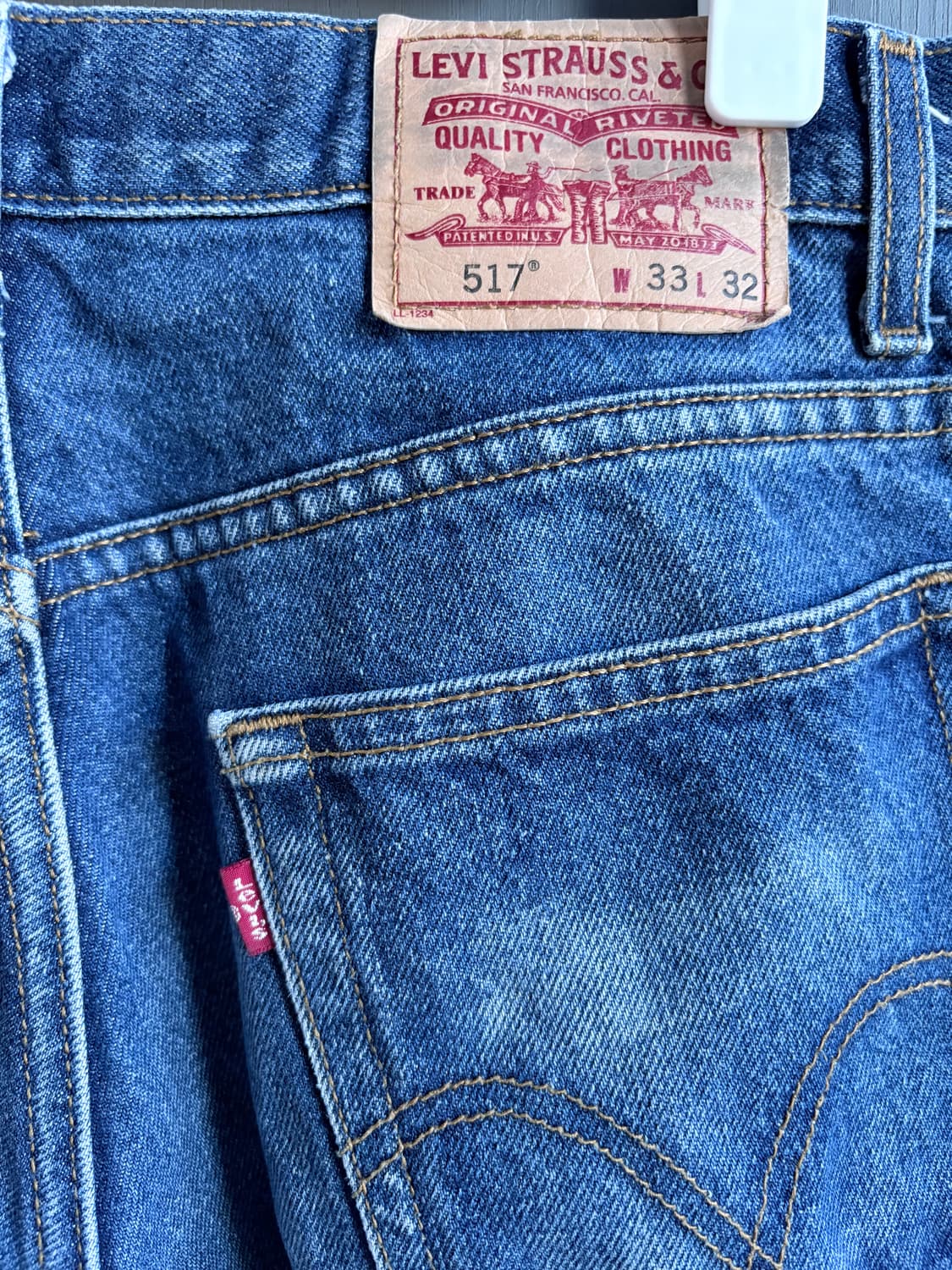 (33x32) 리바이스 517 부츠컷 중청 데님 상품이미지4