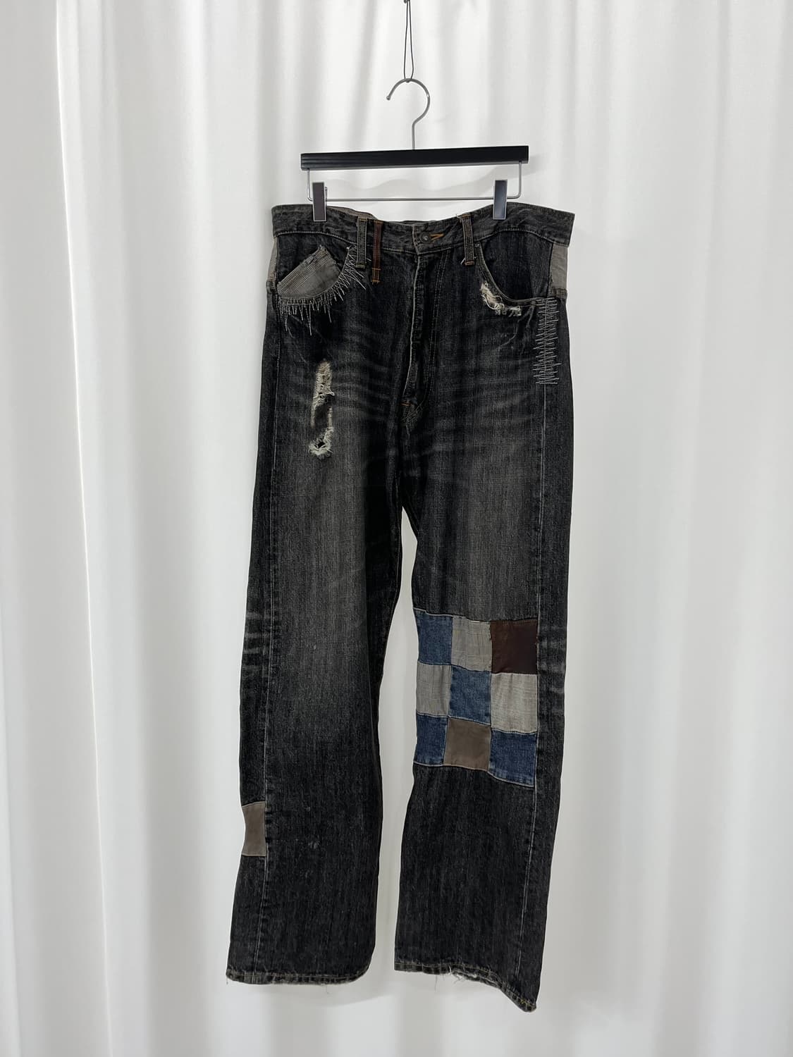vintage patch denim pants 상품이미지1