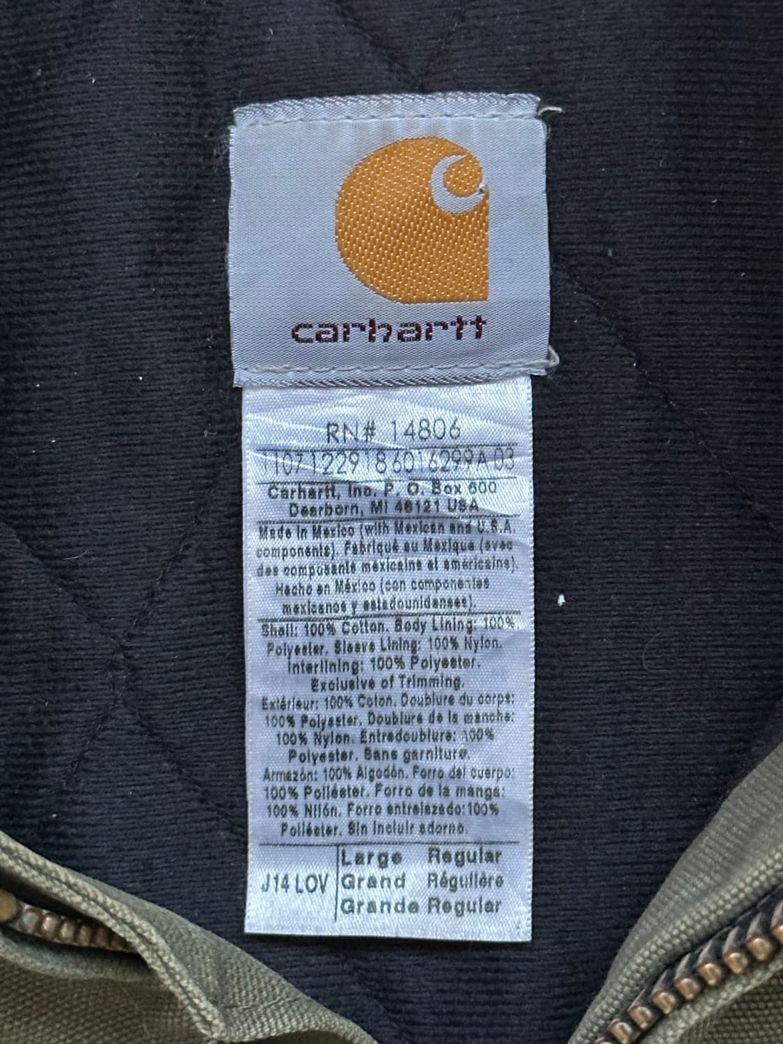 [L] 칼하트 산타페 자켓 J14 / lov  상품이미지4