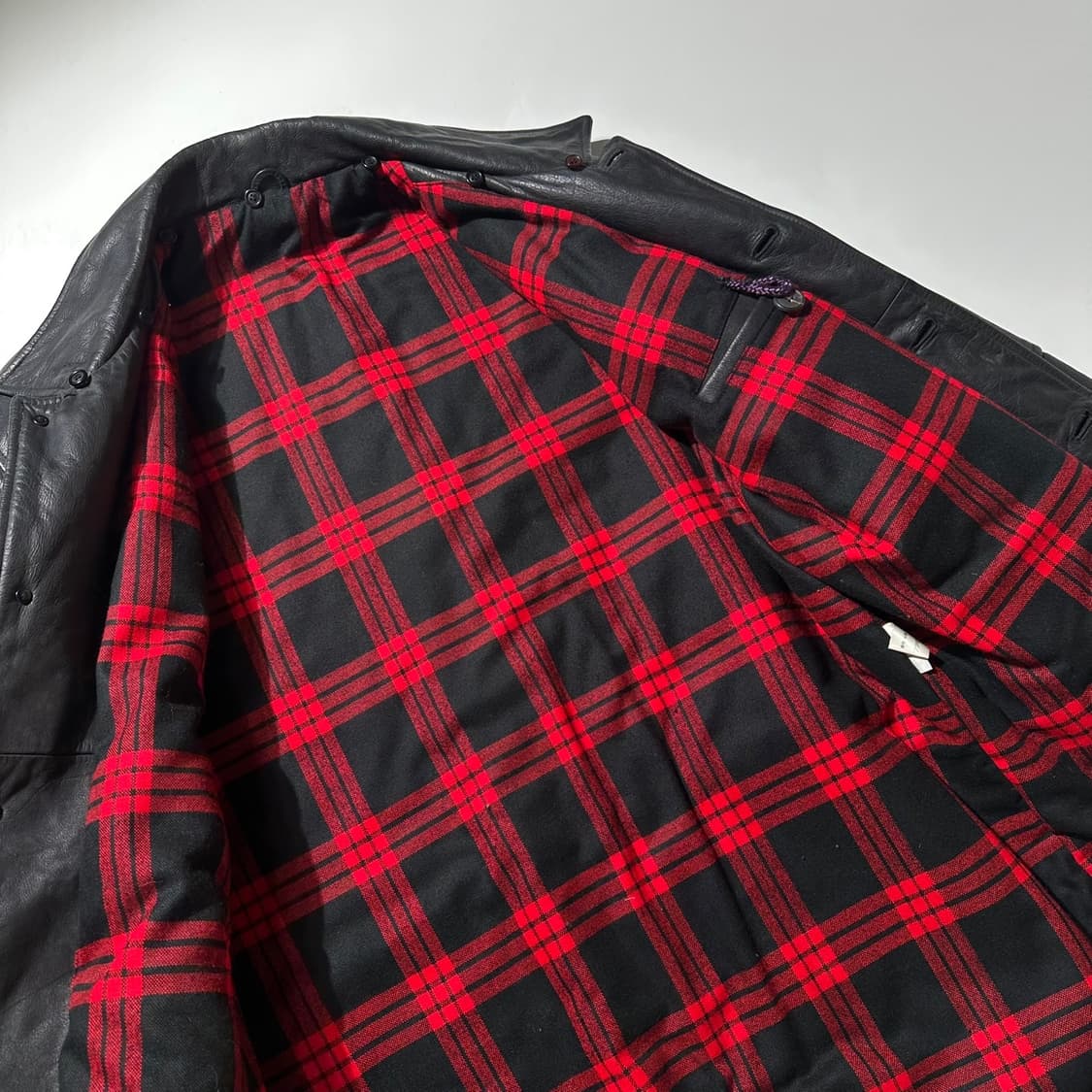 카우 레더 싱글 카코트 블랙 상품이미지7