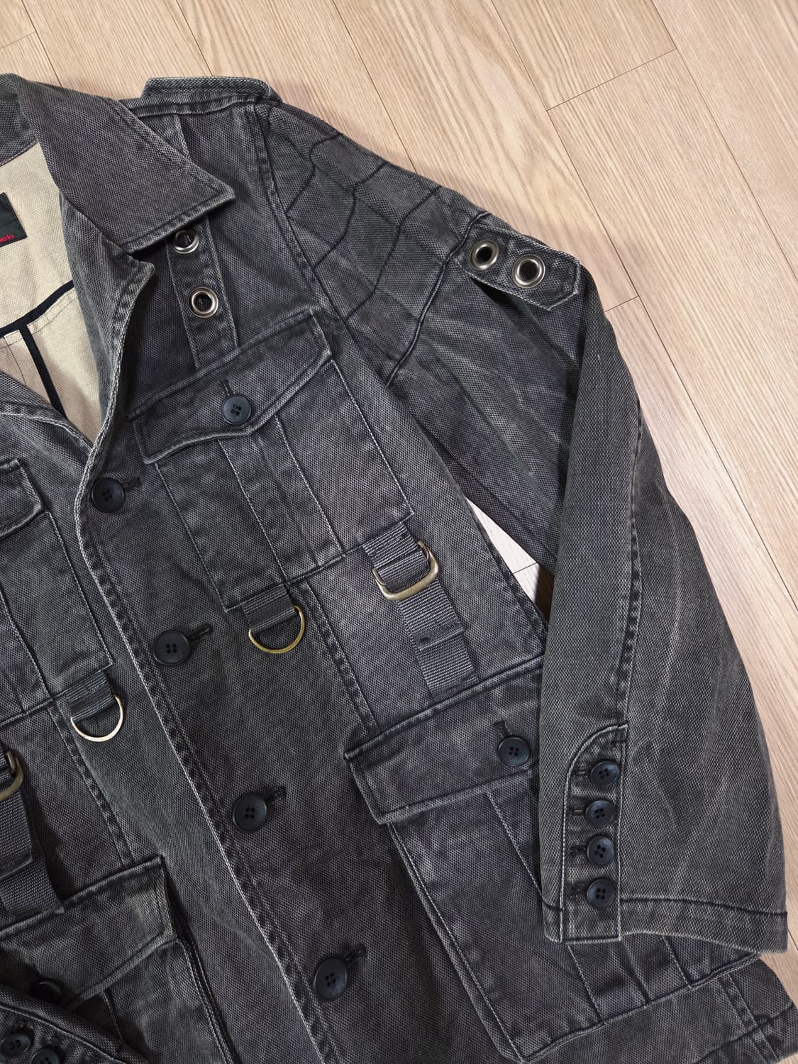 maniac works japan 원워싱 그레이 데님 디테일 재킷 상품이미지3