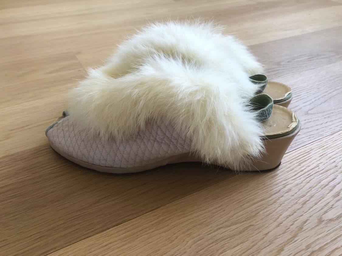 [직수입] 빈티지 1950s 퍼 룸슈즈 상품이미지3