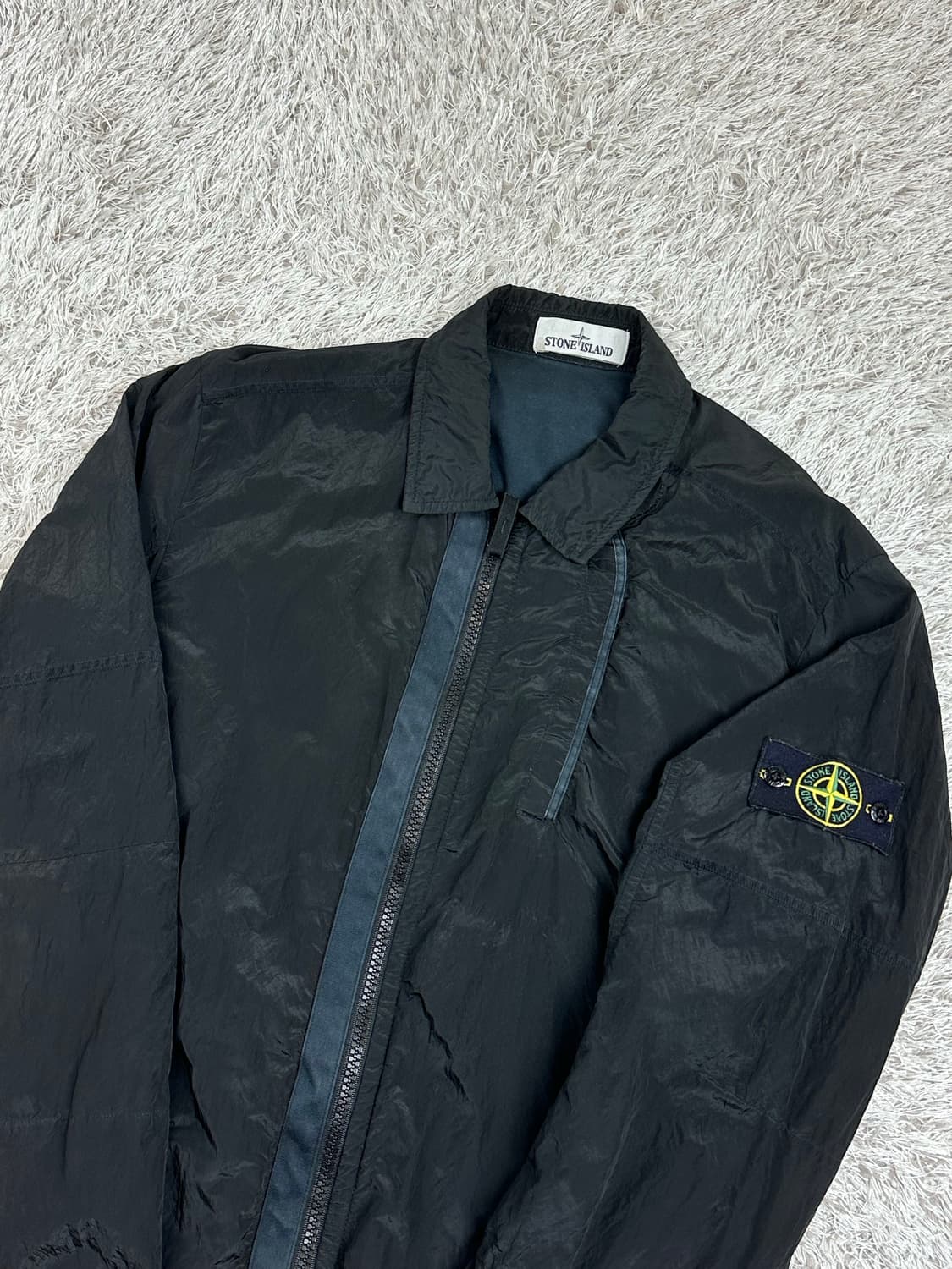 [L] 정품 스톤아일랜드 18FW 나일론메탈 오버셔츠 블랙 상품이미지1