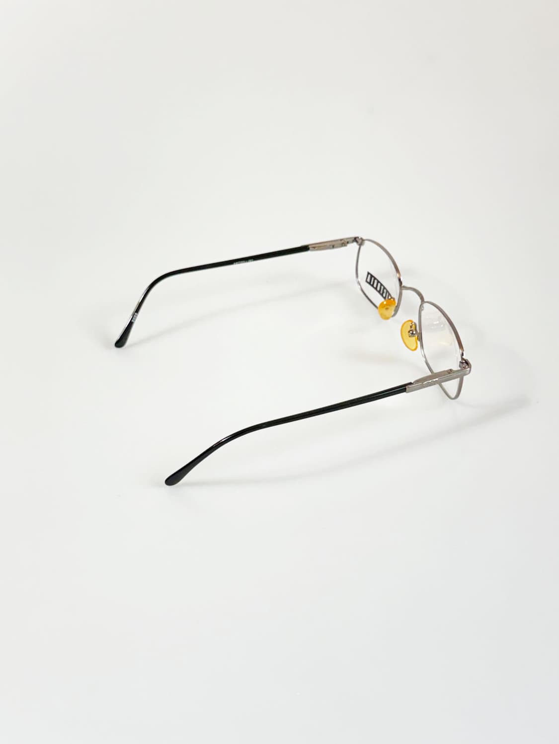 90s VICTORIA 다크 실버 메탈 슬림 스퀘어 빈티지 안경 상품이미지4