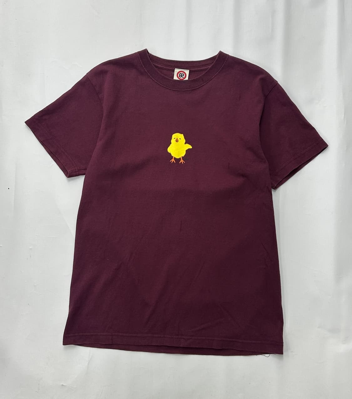 재팬 빈티지 REDBRO 병아리 캐릭터 반팔티셔츠 버건디 브라운  상품이미지2