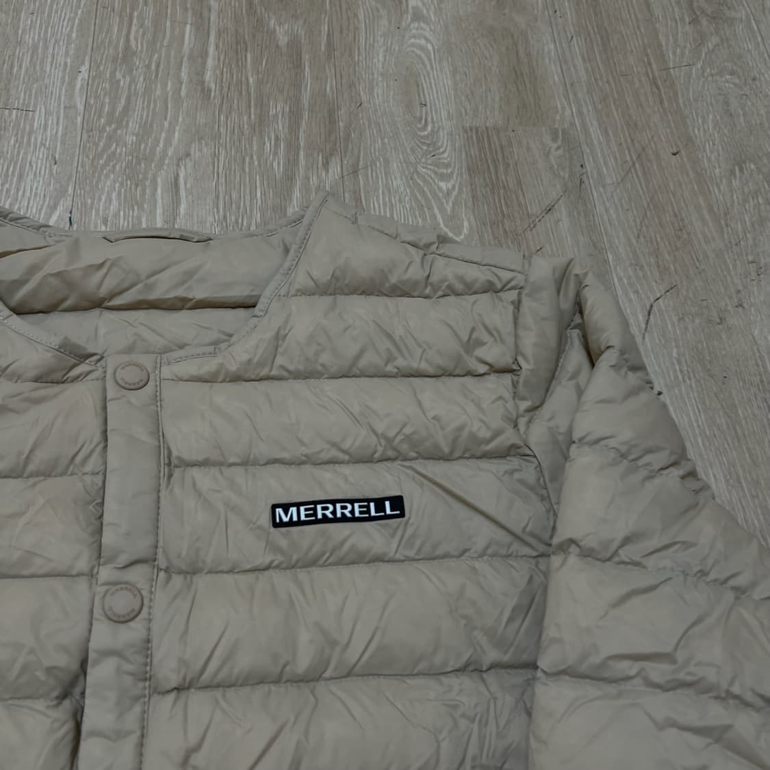 머렐 로고 라이트 구스다운 경량패딩 M/95  상품이미지3