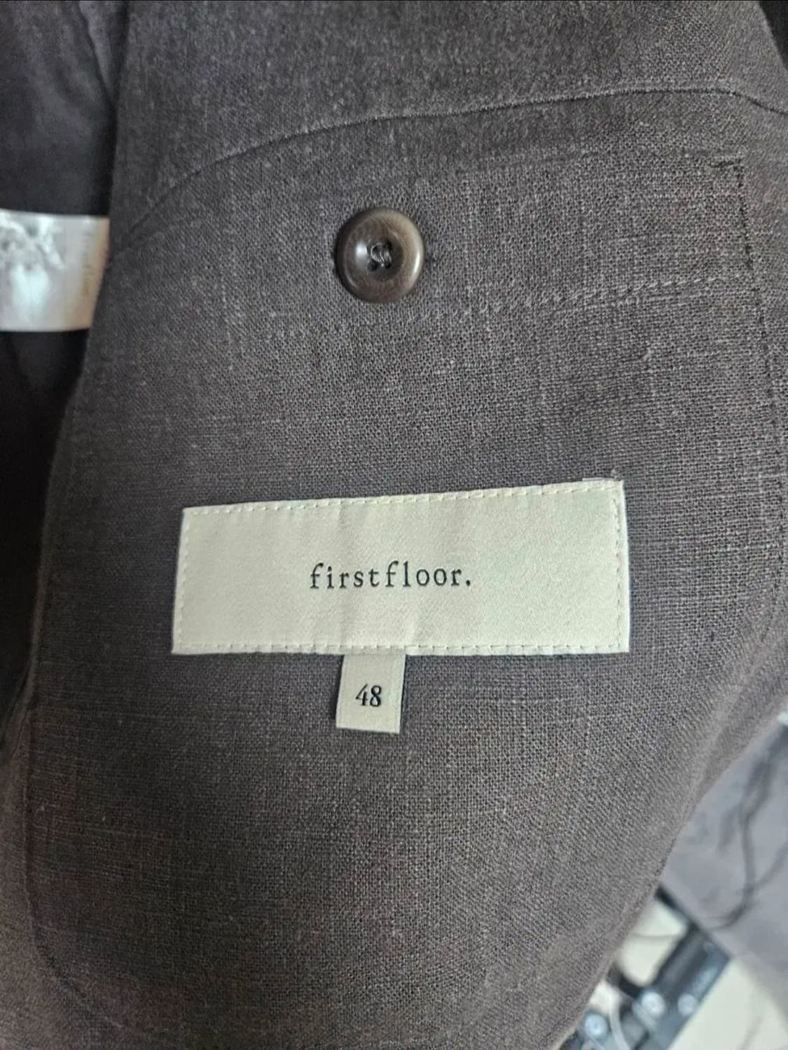 [48] 퍼스트플로어 린넨오드자켓 차콜브라운 상품이미지3