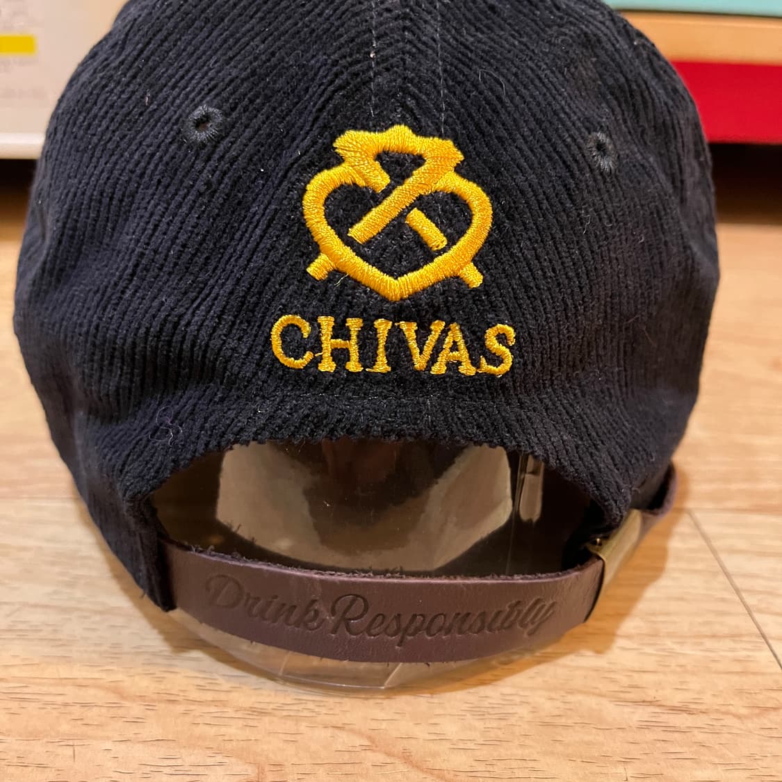 다크룸 X 시바스 콜라보 코듀로이 블랙 볼캡 모자 상품이미지2