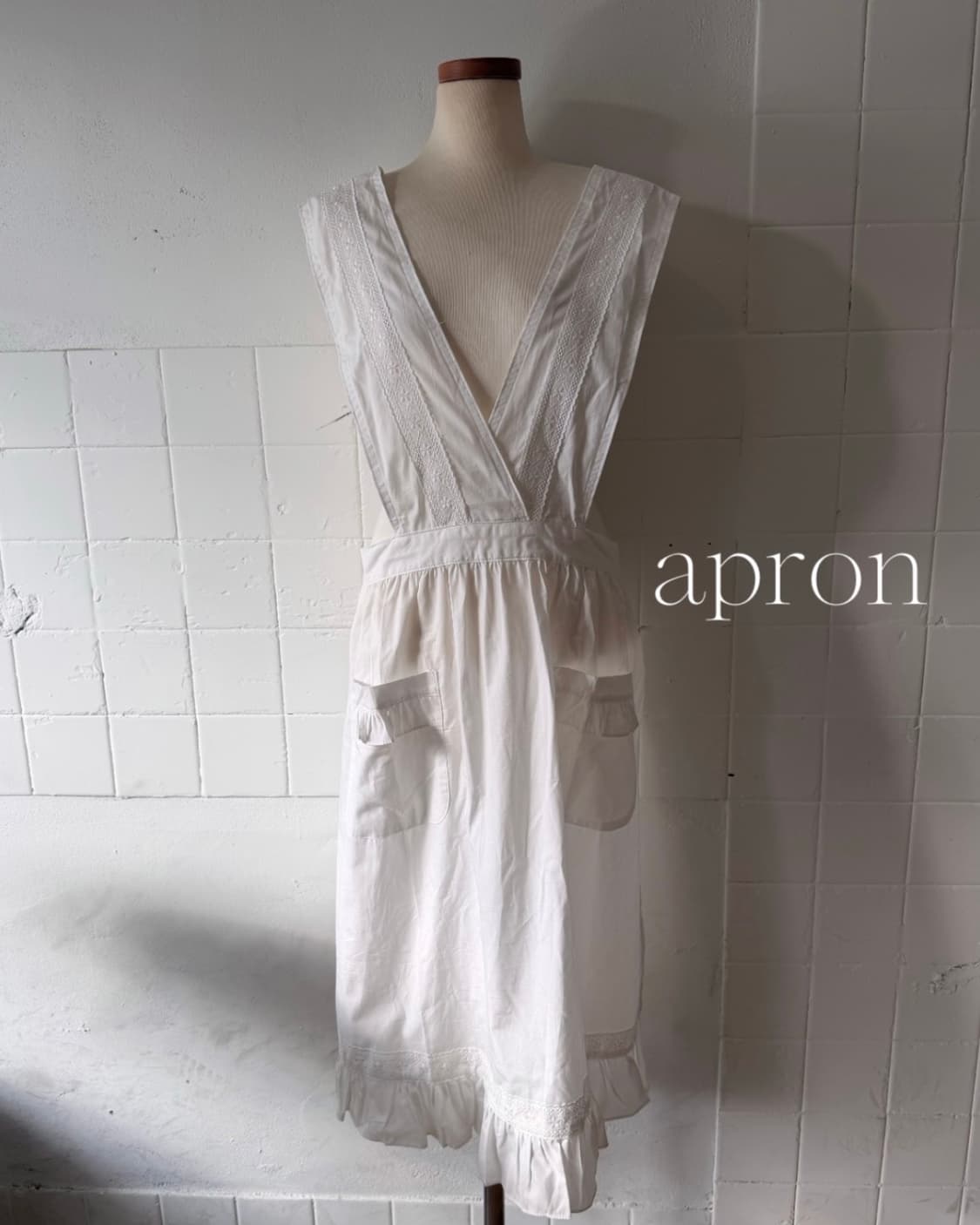 Vintage Lace Pinafore Apron 상품이미지1