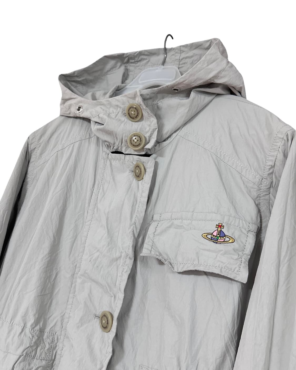 비비안웨스트우드 로고 후드 롱 트렌치코트 상품이미지3