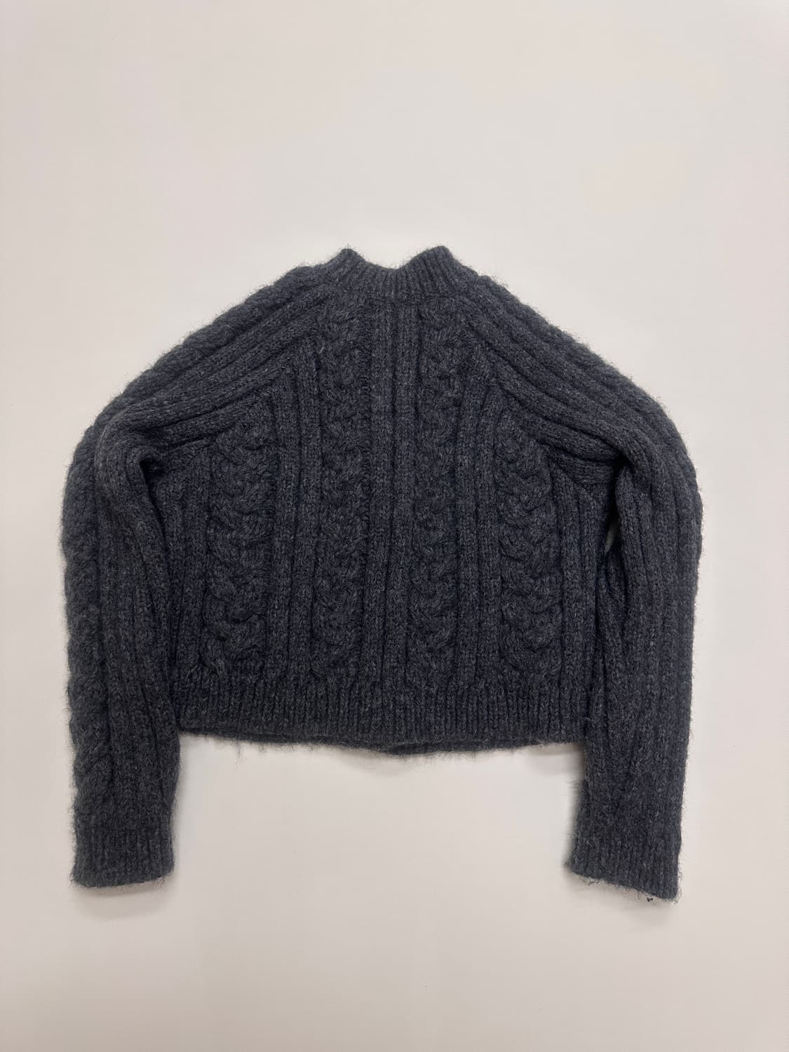 Ganni 가니 울블렌드 케이블가디건 상품이미지5