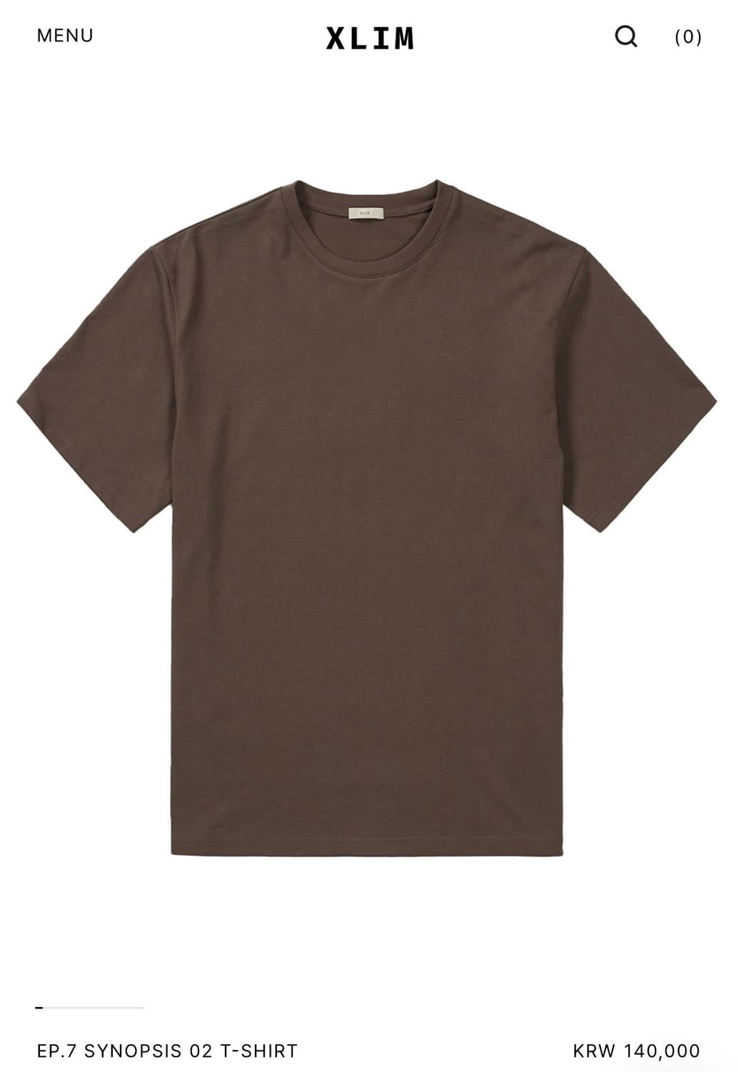XLIM EP.7 SYNOPSIS 02 T-SHIRT (BROWN) 상품이미지2