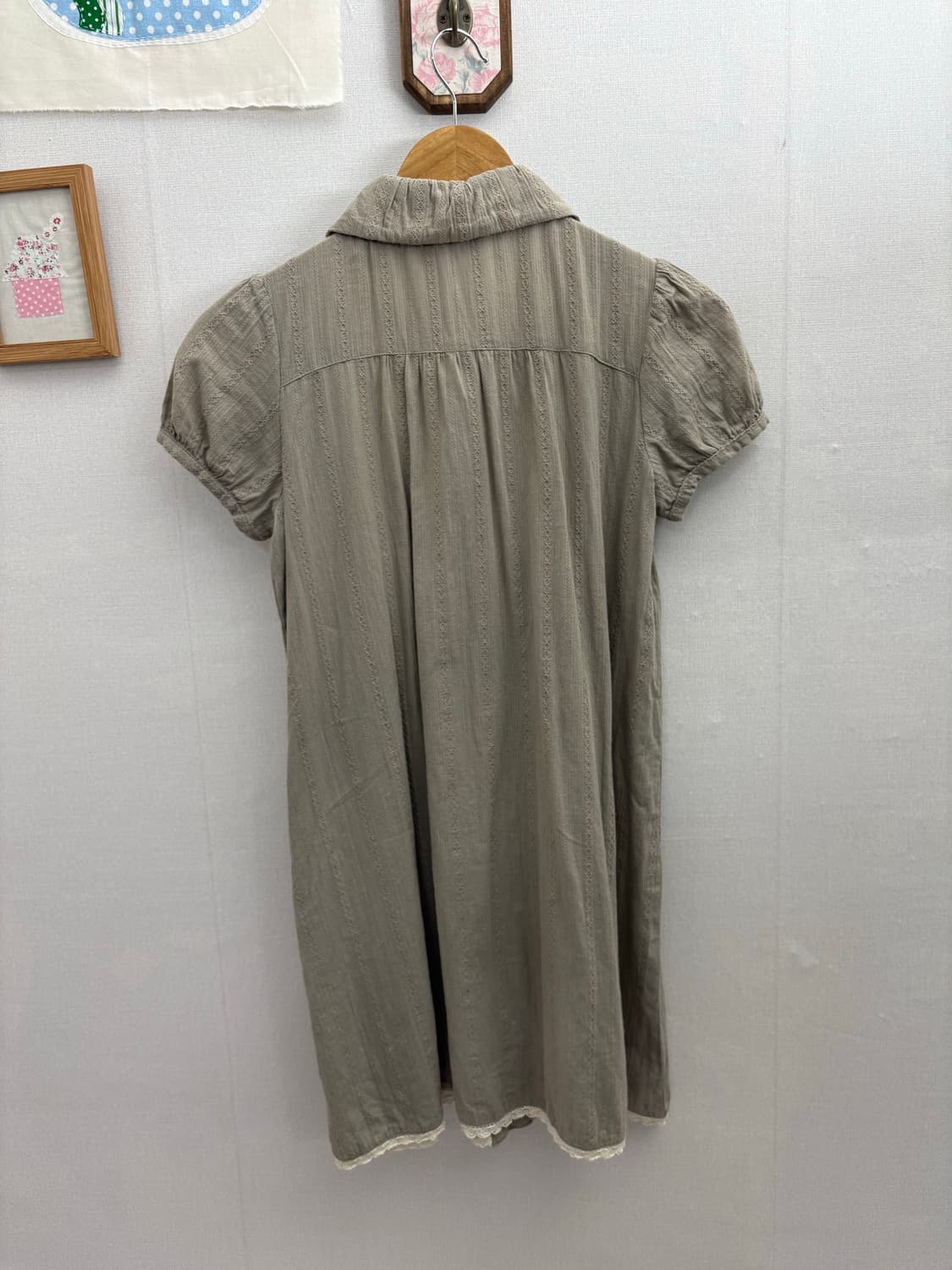 베이지 둥근카라 원피스 상품이미지9