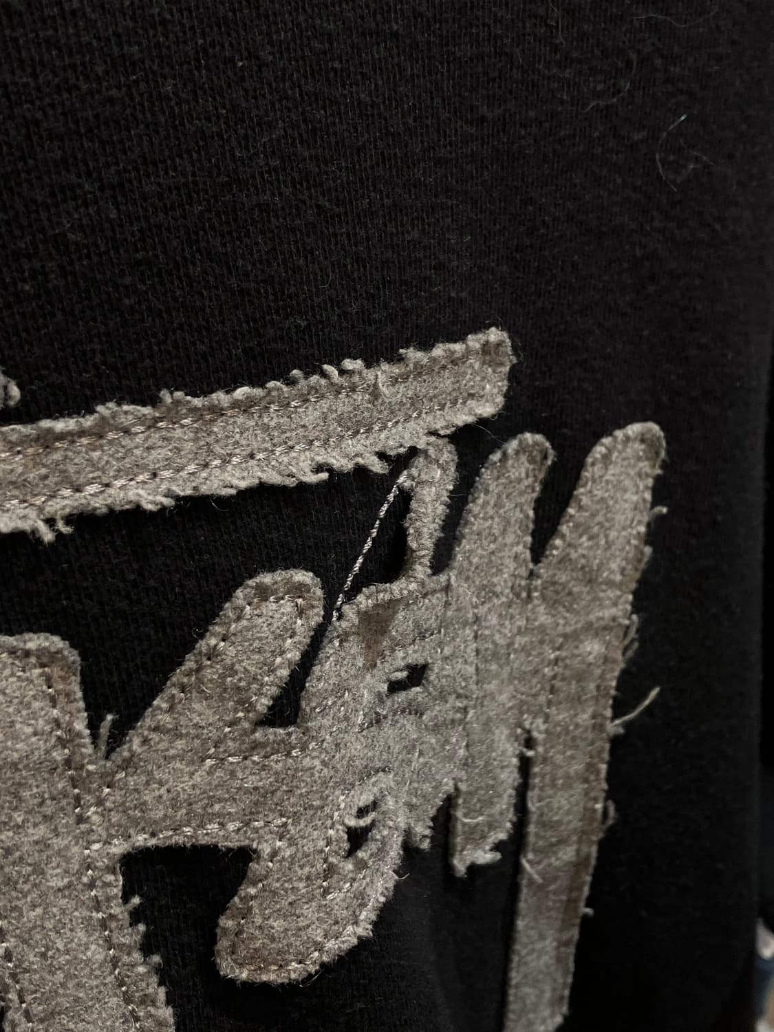 스투시 스탁 자수 로고 후드티 블랙 M #csz4152 상품이미지7