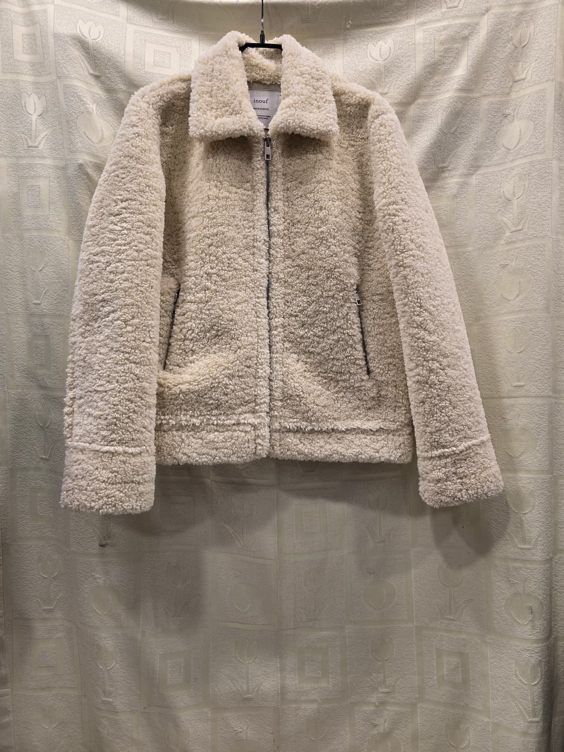 거의새거)  이너프 inouf 뽀글이 자켓 아이보리 프리사이즈 상품이미지1