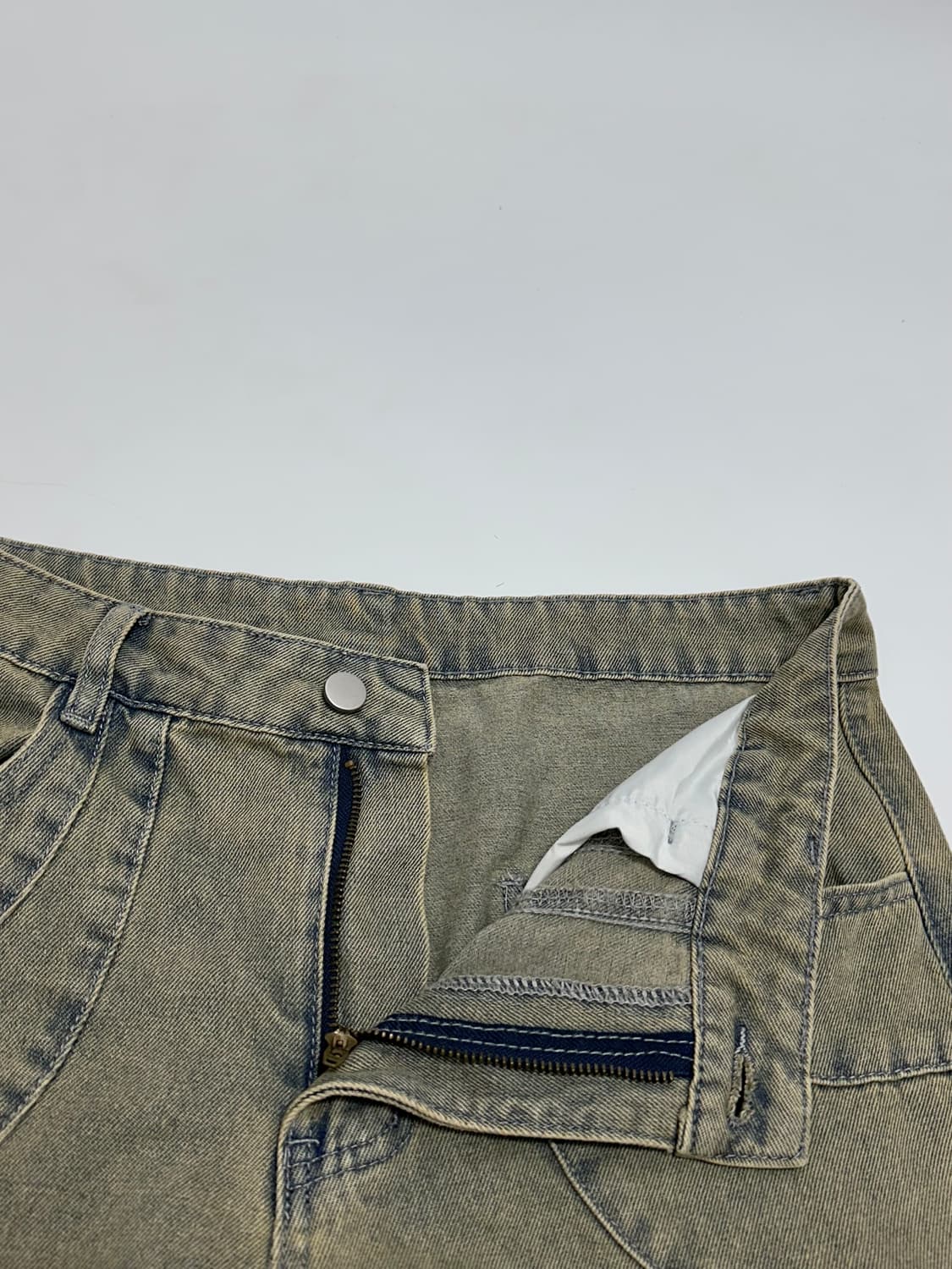 빈티지 워시드 벌룬 데님 팬츠 워싱 청바지 상품이미지4