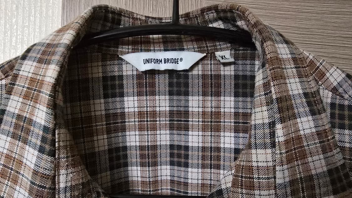 유니폼브릿지 포켓 체크 오버셔츠 XL 상품이미지3