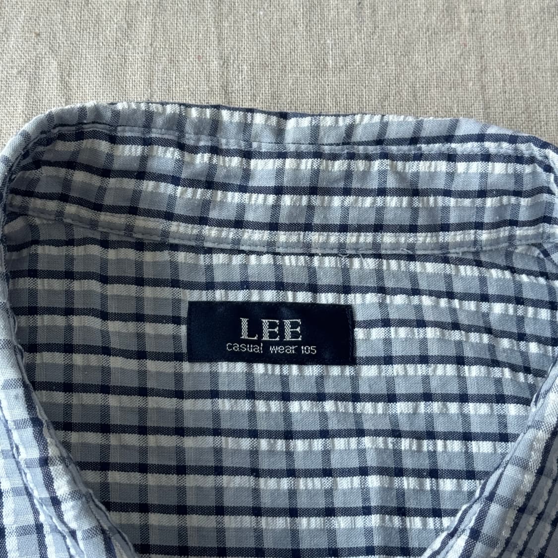 Lee진스 빈티지 체크 반팔셔츠 105 상품이미지4