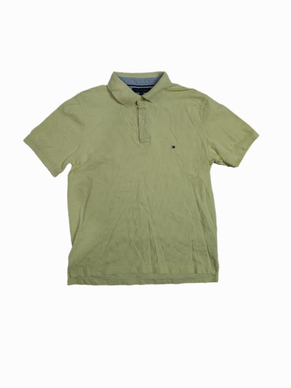 ​[XL] 타미힐피거 옐로우 코튼 피케 폴로 셔츠 상품이미지1