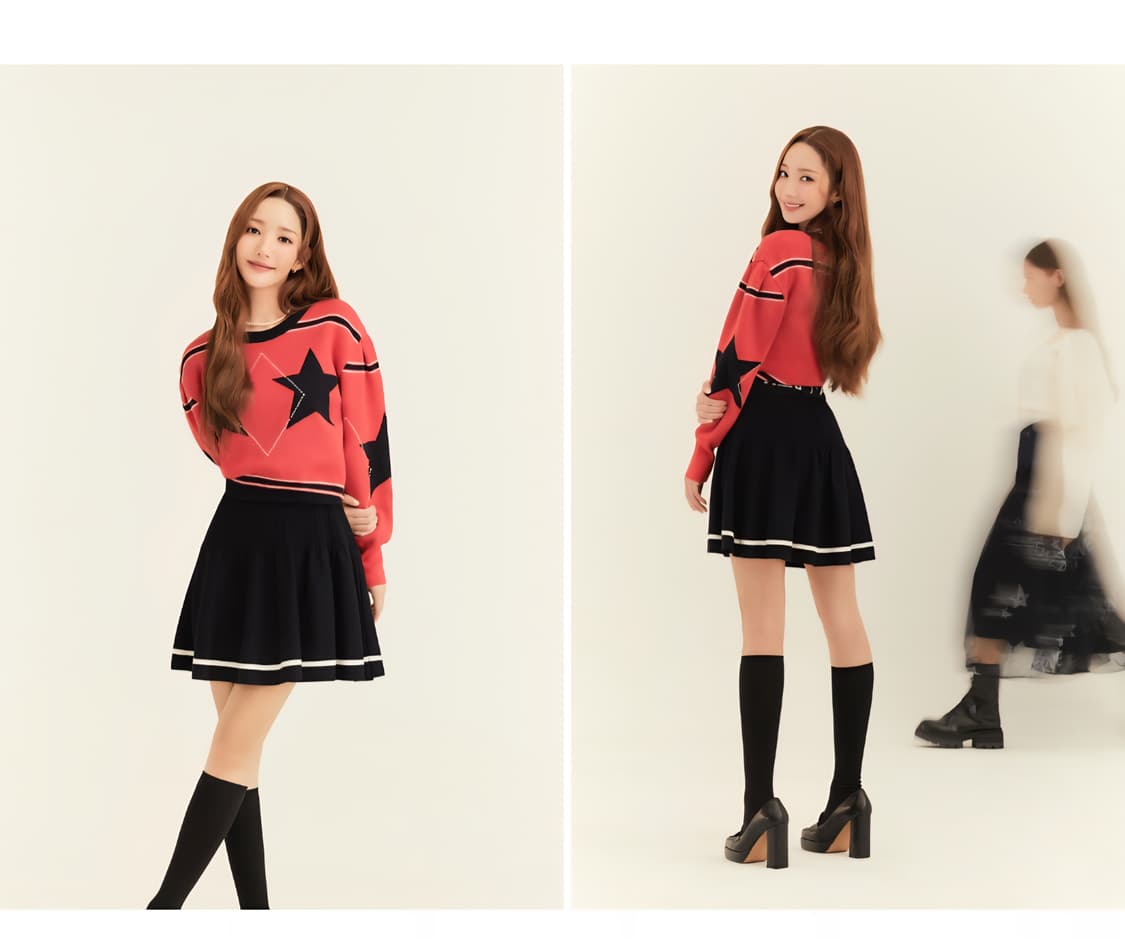 (새상품)에고이스트 허리밴딩 니트 미니스커트55 상품이미지7