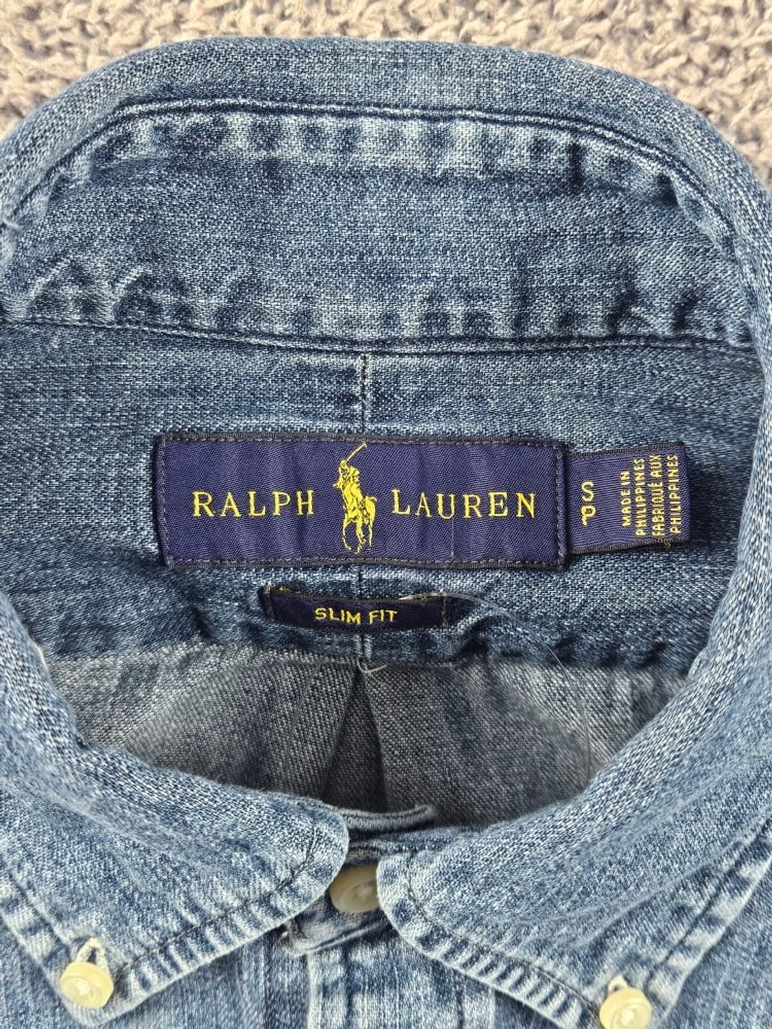 폴로랄프로렌 슬림핏 베이직 데님 셔츠 ( S ) / 10843 상품이미지7