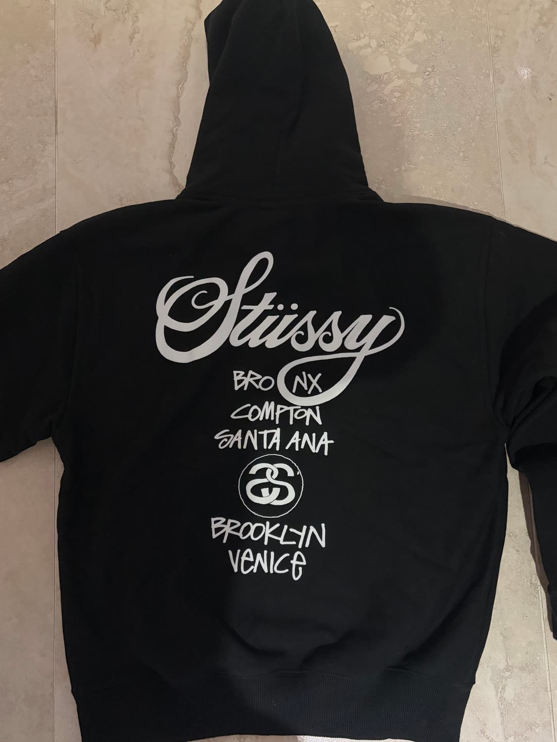 스투시 월드투어 후드티 블랙 m 상품이미지1