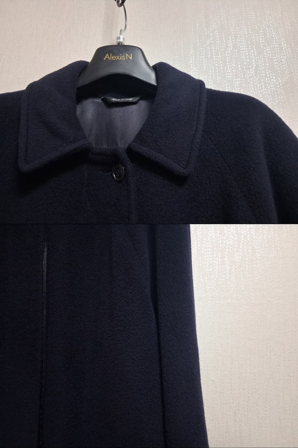 이탈리아 Rew Line for ClergymaN 네이비 라나울롱코트 m 상품이미지4