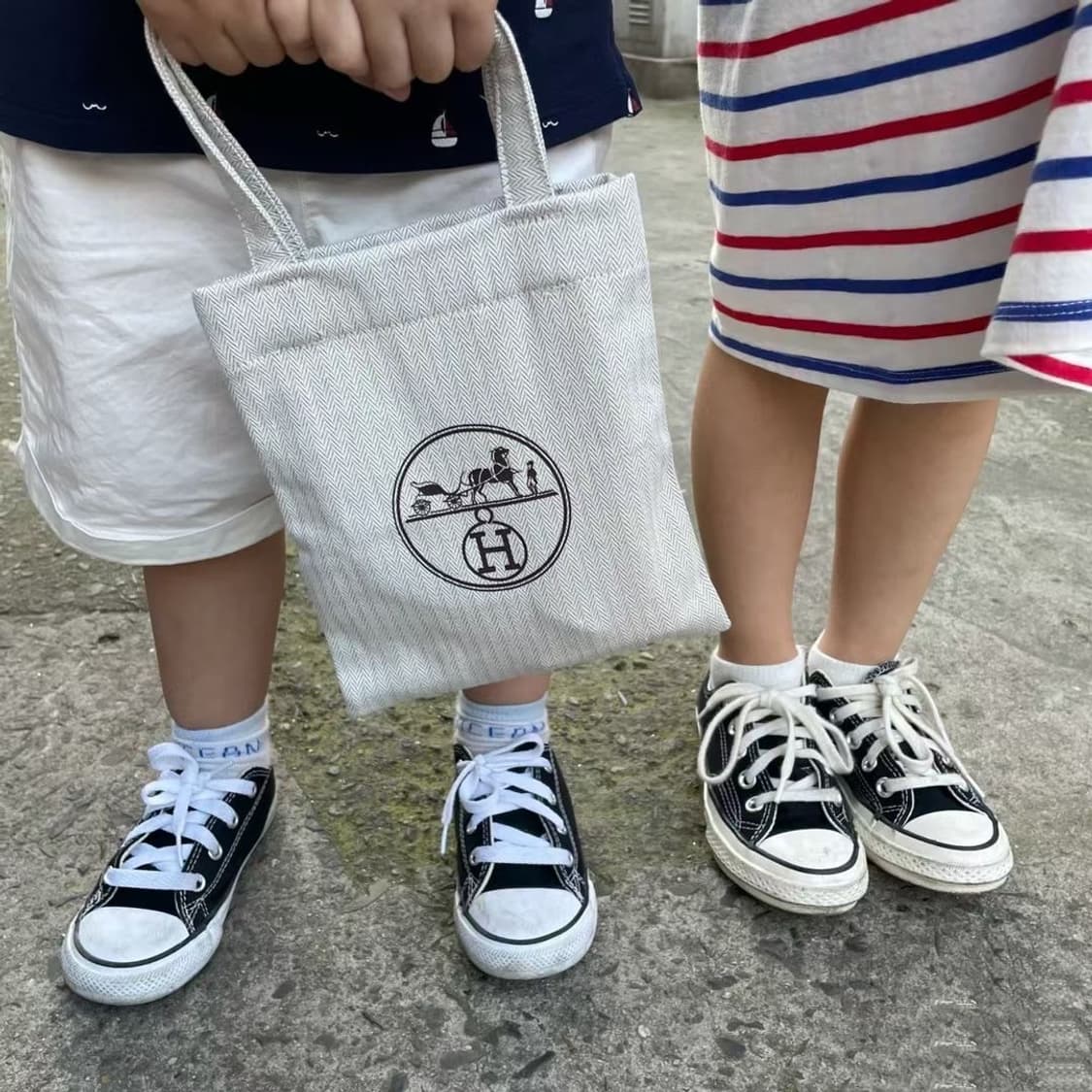 에르메스 뷰티 캔버스백 스몰 토드백 상품이미지6