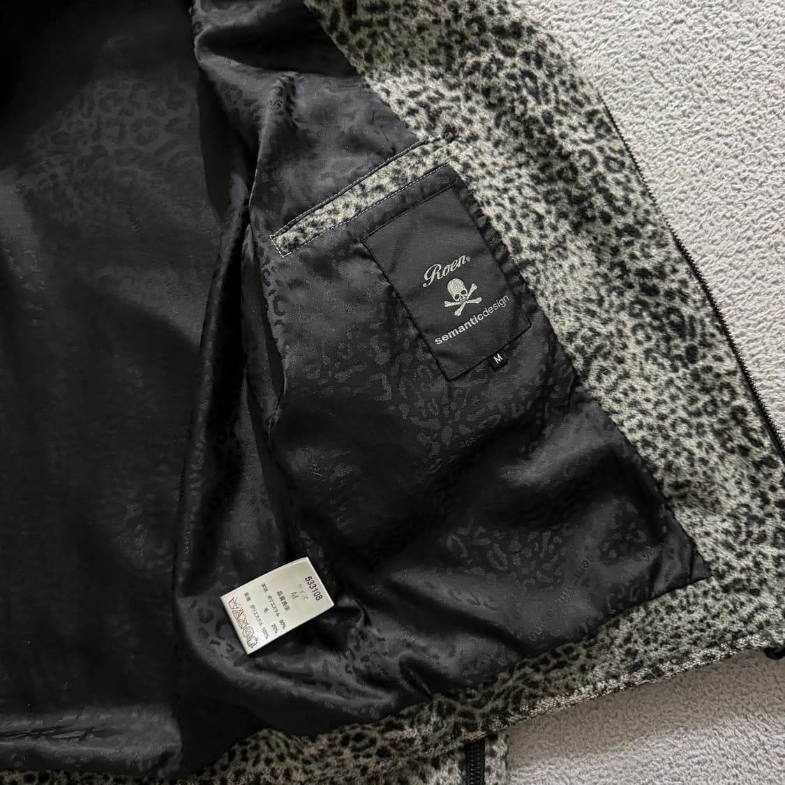 Roen x semanticdesign leopard jacket 상품이미지3