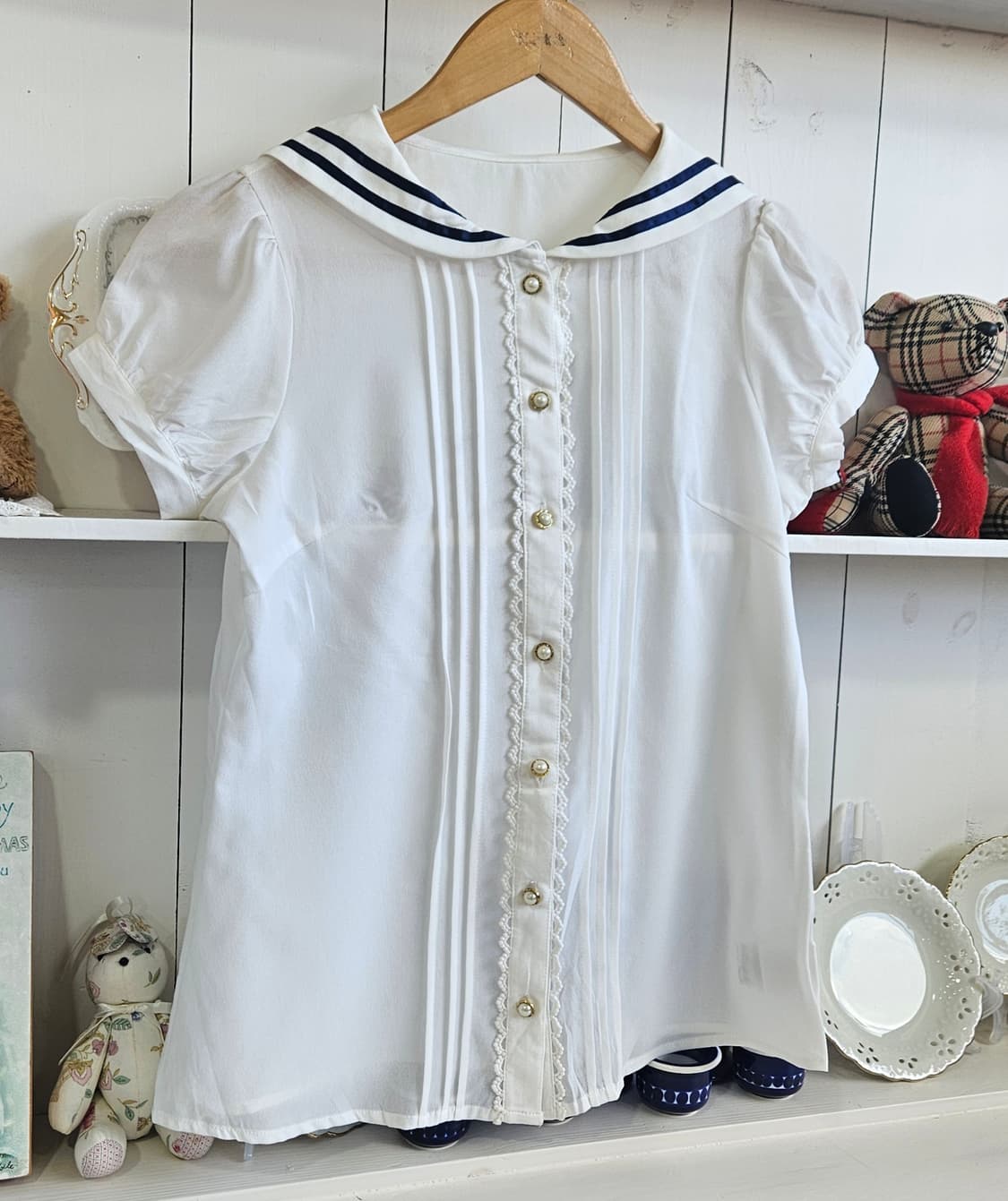 (Ank Rouge) 세일러 카라 블라우스 상품이미지2