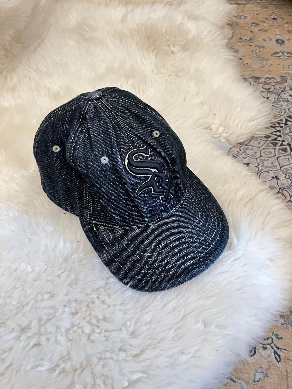 black blue mlb vintage hat 상품이미지1