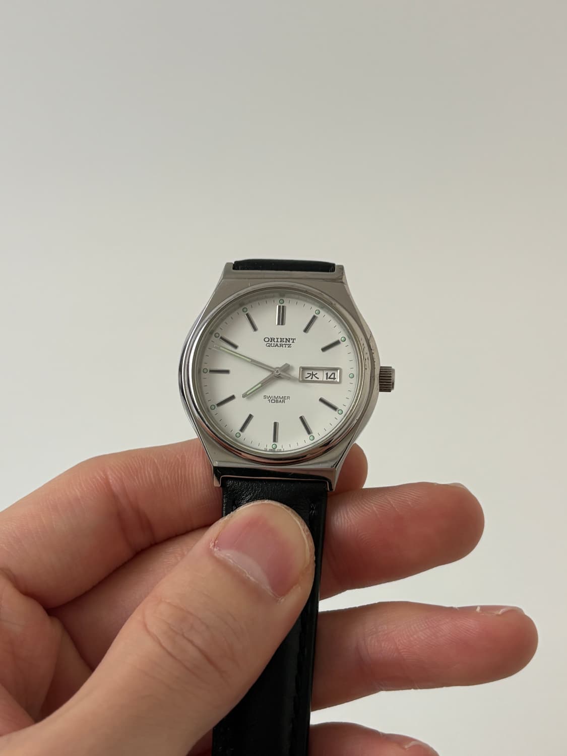 1990s Swimmer White Dial Silver Quartz 상품이미지2
