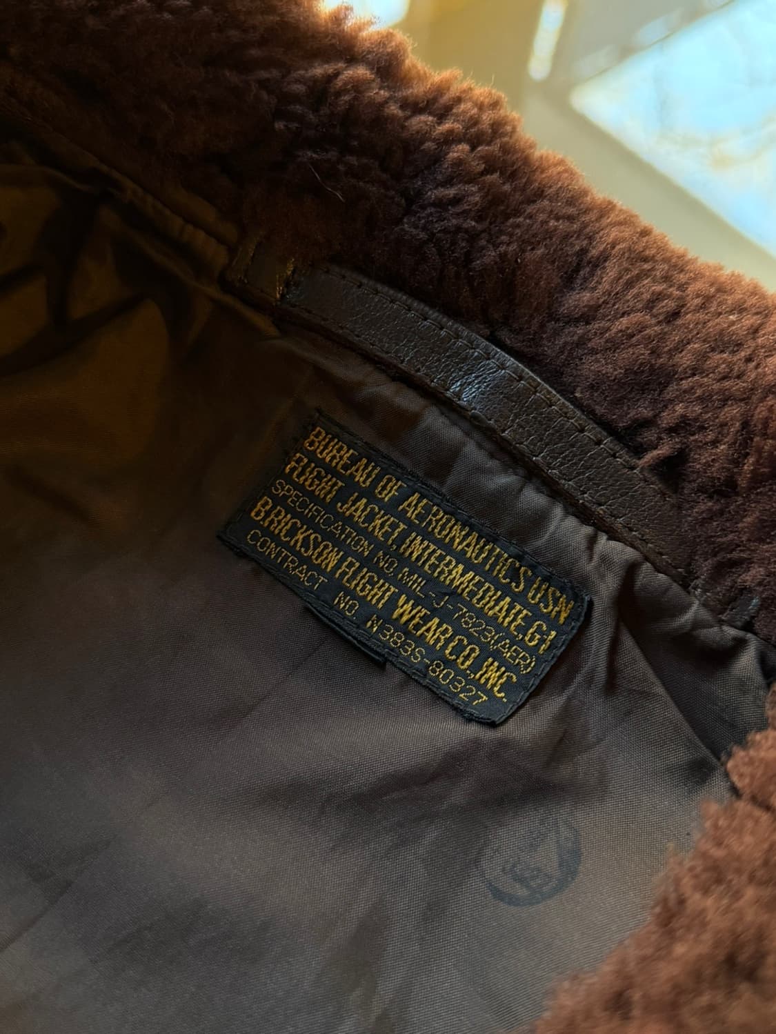 버즈릭슨 G-1 시어링 레더 자켓 남 95 여 66~77 상품이미지5