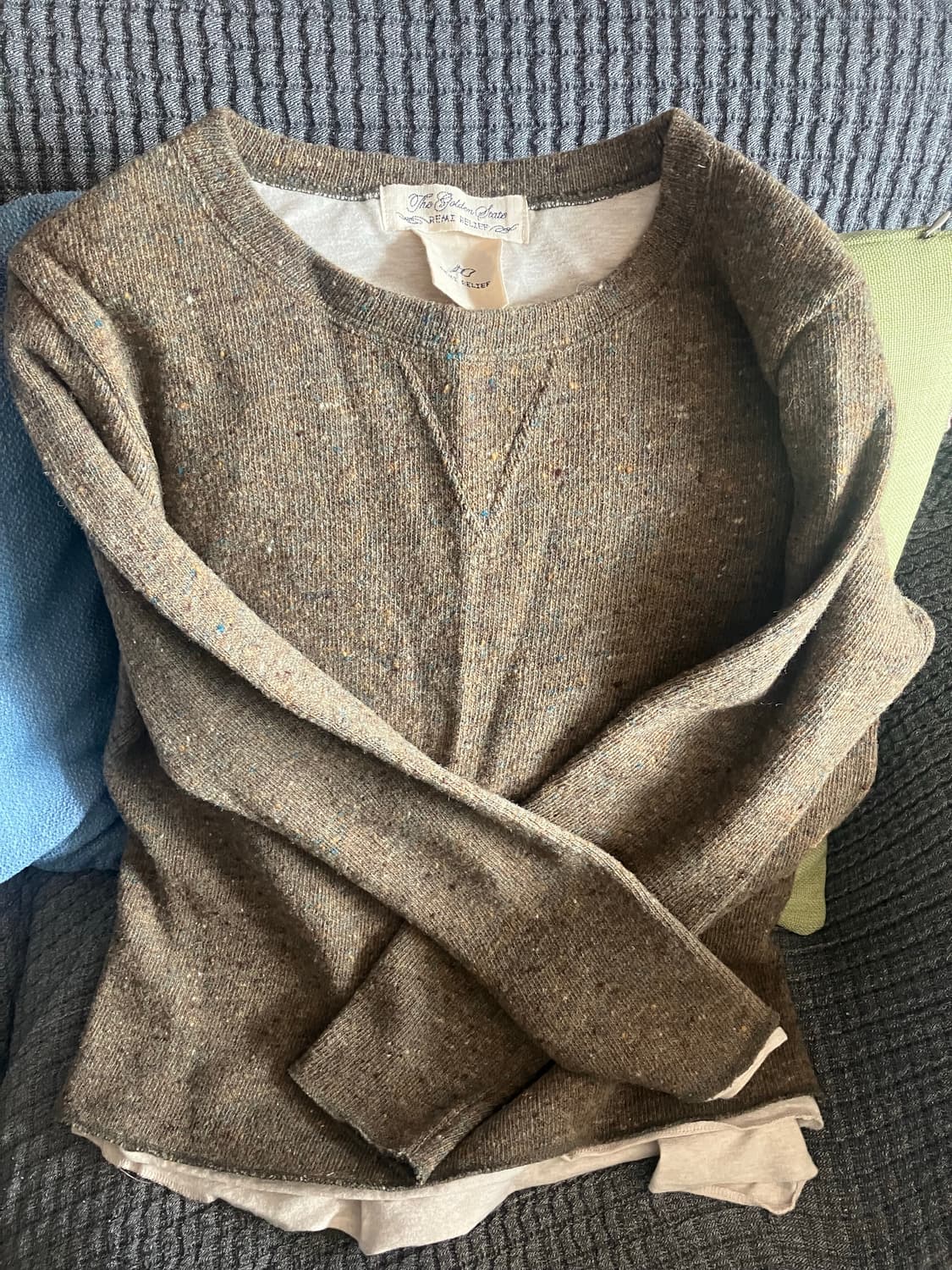 레미 릴리프 레이어드 니트 상품이미지1