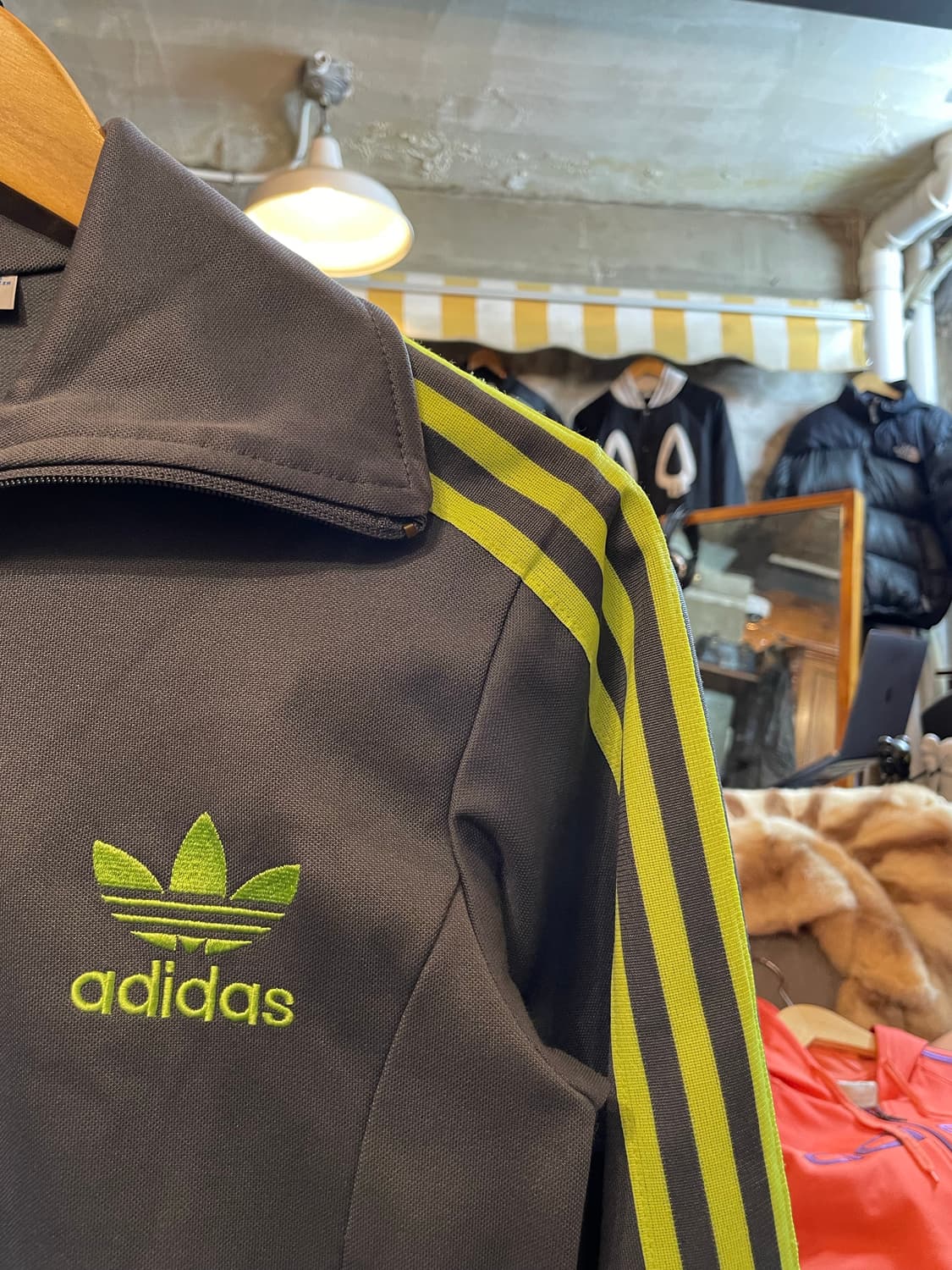 아디다스 클래식 파이어버드 트랙탑 저지 자켓 진회색/민트 상품이미지3