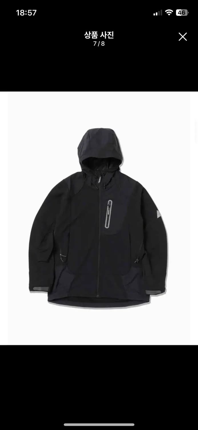 앤드원더 스트레치 쉘 자켓 블랙 M 상품이미지1