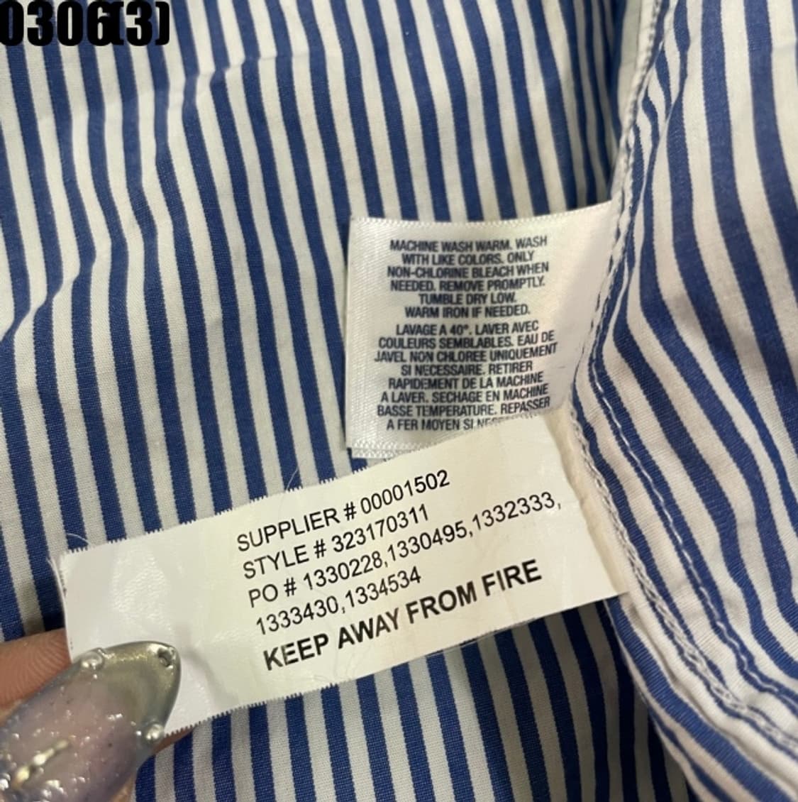 랄프로렌 스트라이프 긴팔 셔츠 상품이미지5