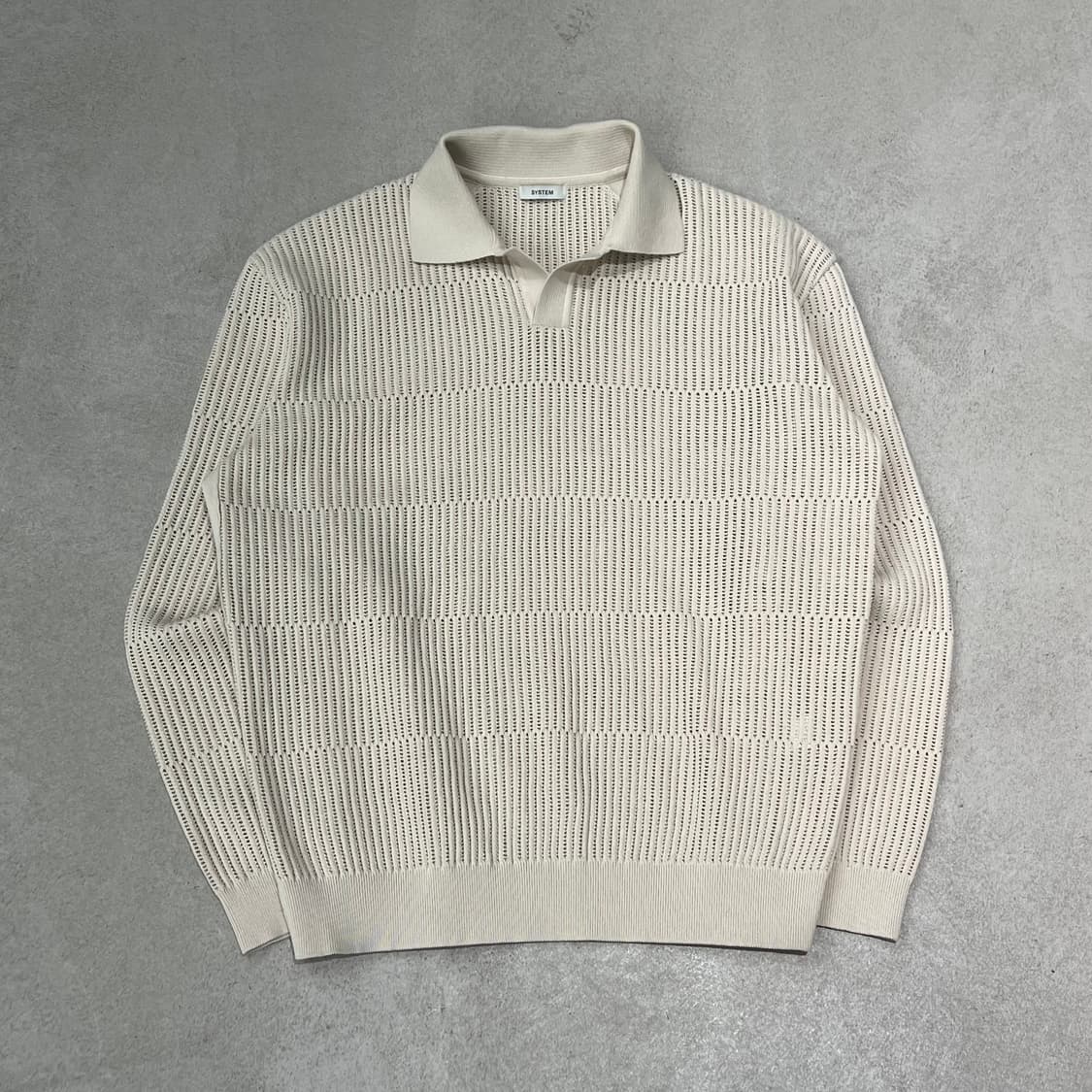 시스템 카라 펀칭니트 s10025 상품이미지1