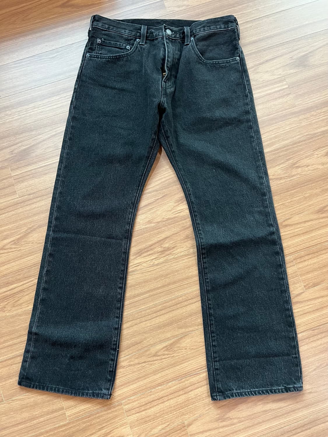 [32x30]리바이스 517 프리미엄 청바지 가죽탭 흑청 상품이미지1