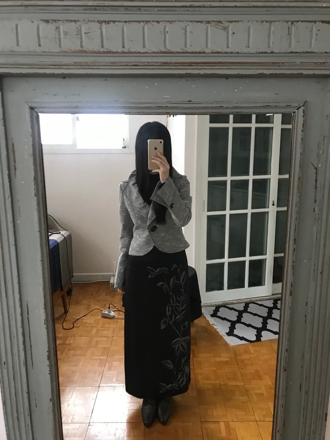 vintage pattern skirt 상품이미지3