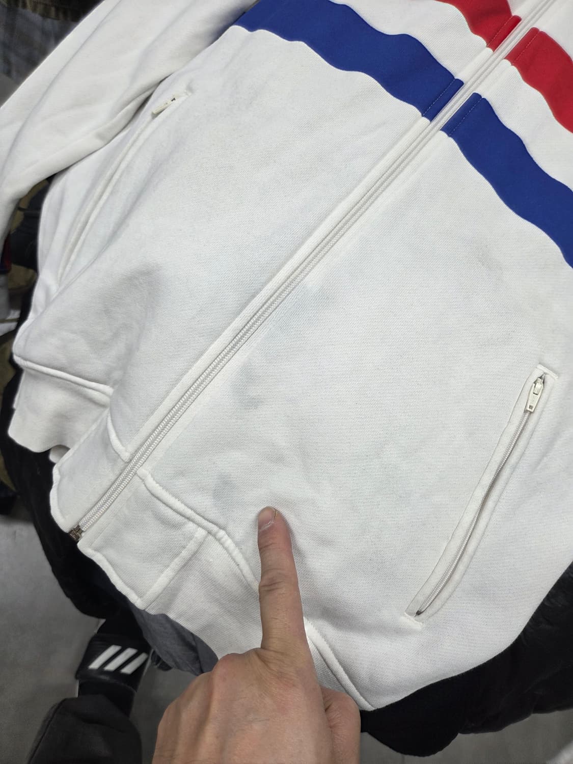 아디다스 신영국 기모 트랙 져지 후드집업 L 상품이미지7