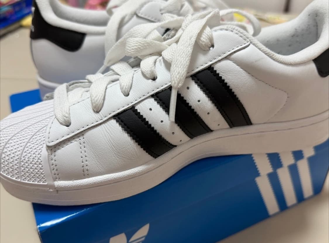 아디다스 슈퍼스타 II 흰검 240mm 상품이미지4