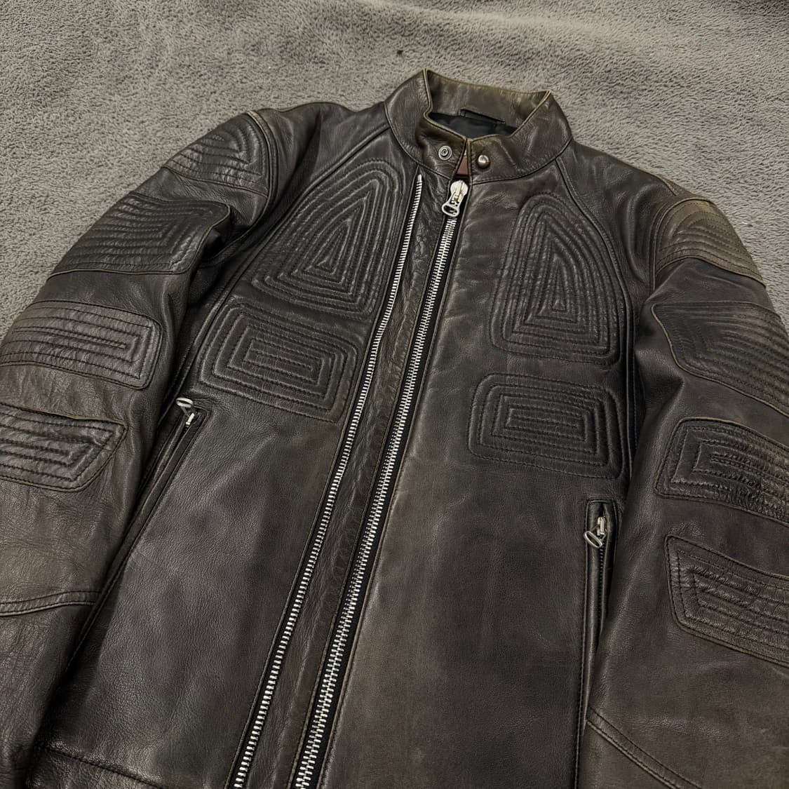 [정품] 휴고보스 엠보 모터사이클 양가죽 레더 자켓 상품이미지1