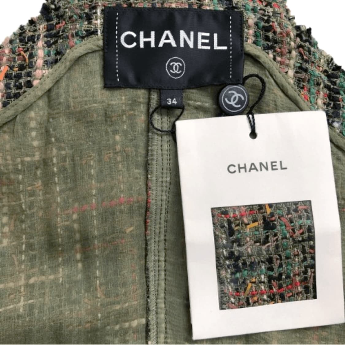 샤넬 트위드 점프수트 미사용/34사이즈 상품이미지4