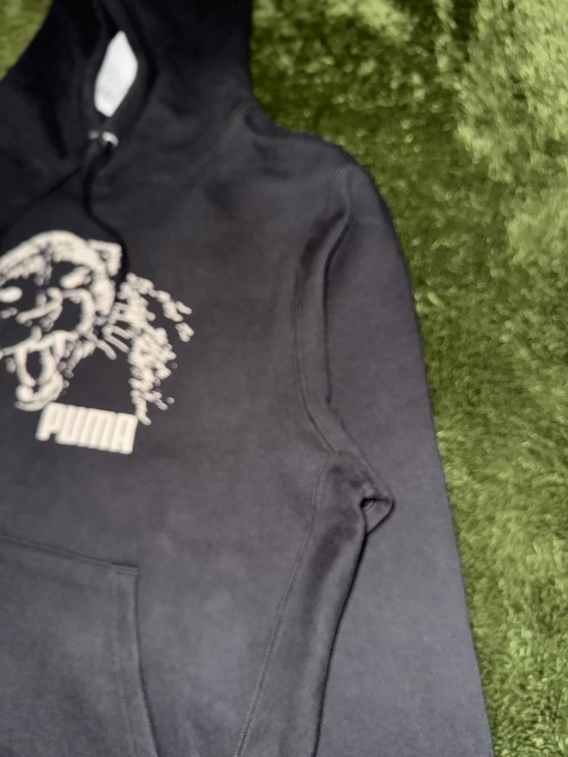 [M] NOAH 노아 x 푸마 헤비웨이트 그래픽 프린트 로고 후디 블랙 상품이미지4