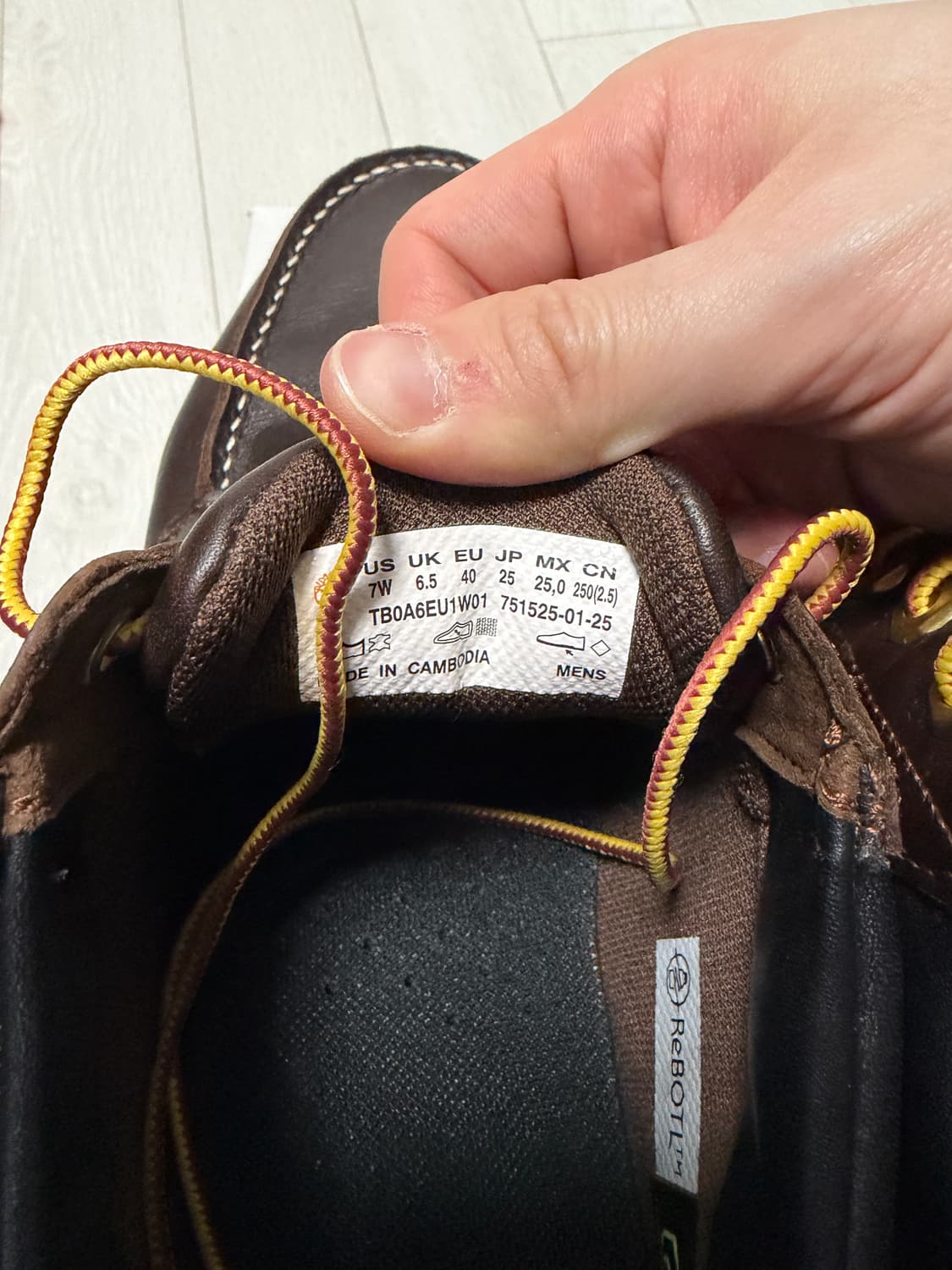 팀버랜드 클래식 레이스업 워터프루프 다크브라운 250 상품이미지5