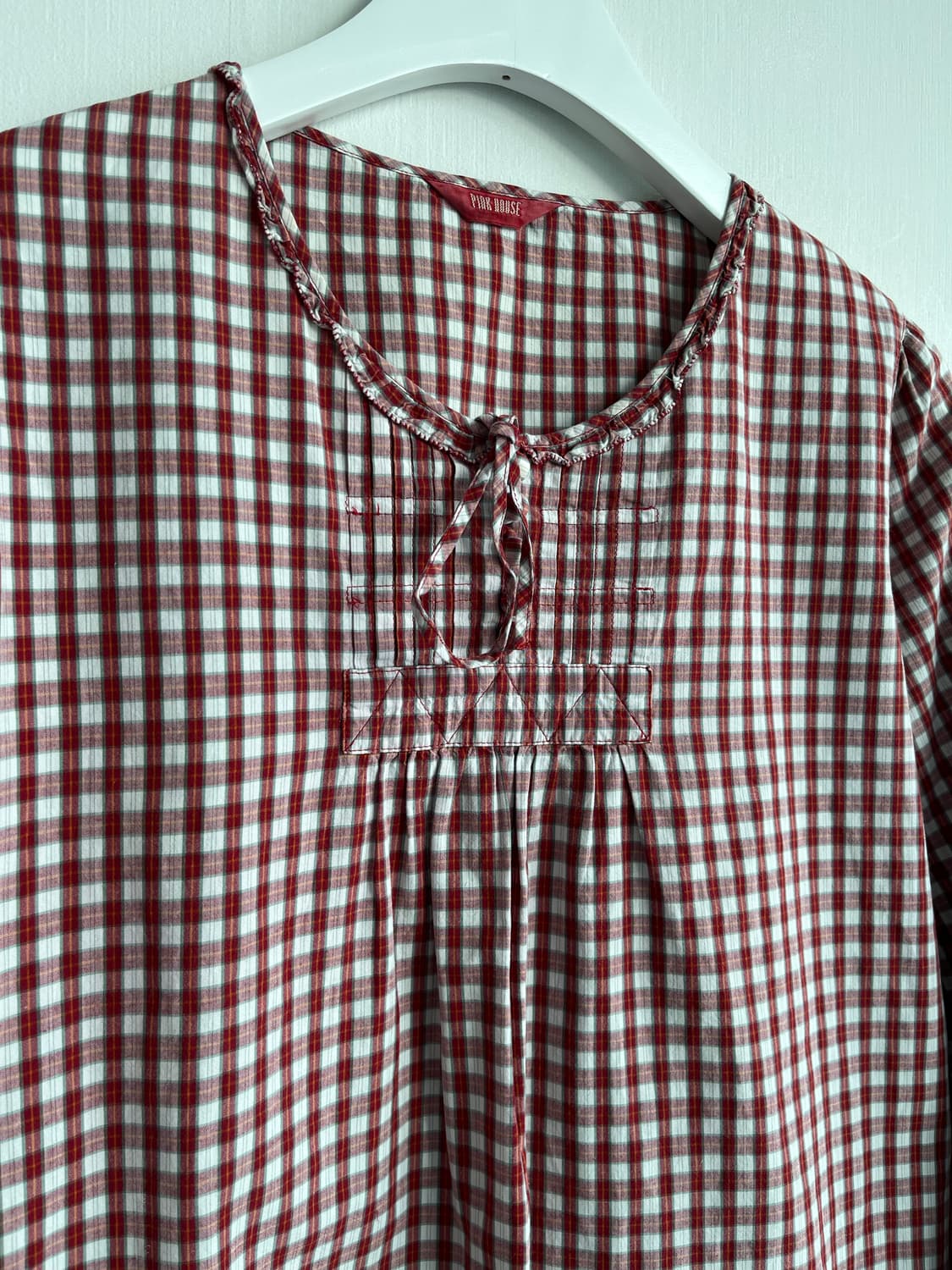 PINK HOUSE  레드 체크 블라우스 상품이미지2